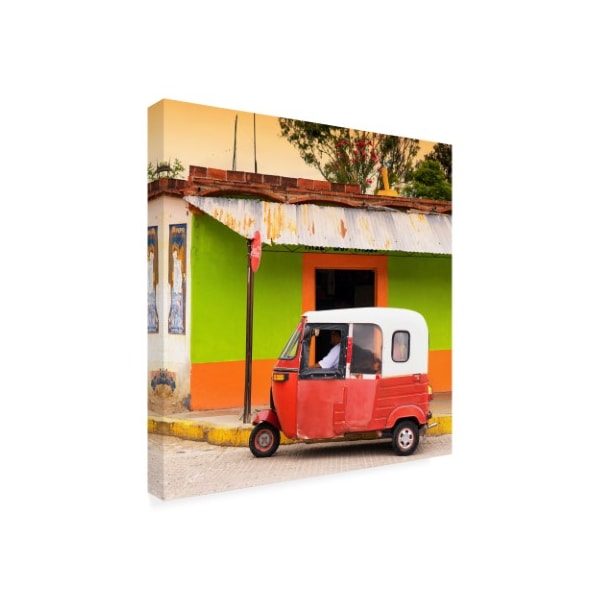 Philippe Hugonnard 'Viva Mexico 3 Mexican Tuk Tuk' Canvas Art,14x14